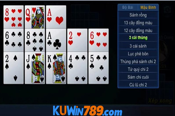 Luật chơi cơ bản của mậu binh tại Ku win bạn cần nắm rõ