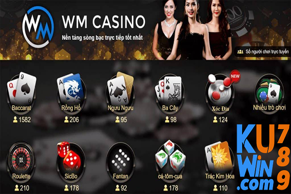 Ưu điểm về bối cảnh cũng như sảnh bài của KUwin WM casino