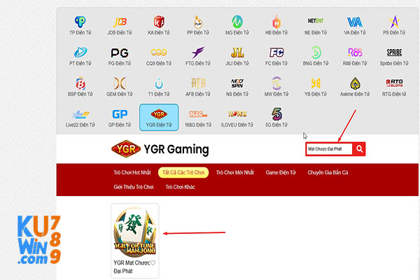 Hướng dẫn các bước truy cập game nổ hũ mạt chược đại phát YGR độc lạ mới nhất hiện nay tại Kuwin